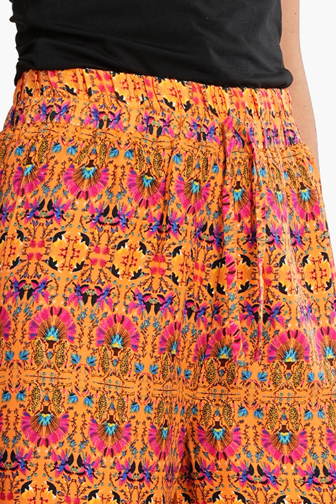 كارينا - بنطلون مطبوع ملون