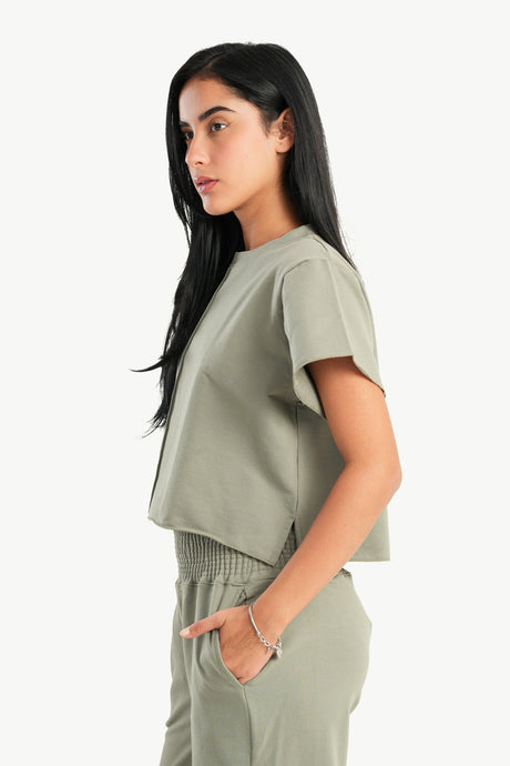 Carina - Cotton Piping Pyjama Top