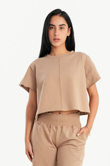 Carina - Cotton Piping Pyjama Top