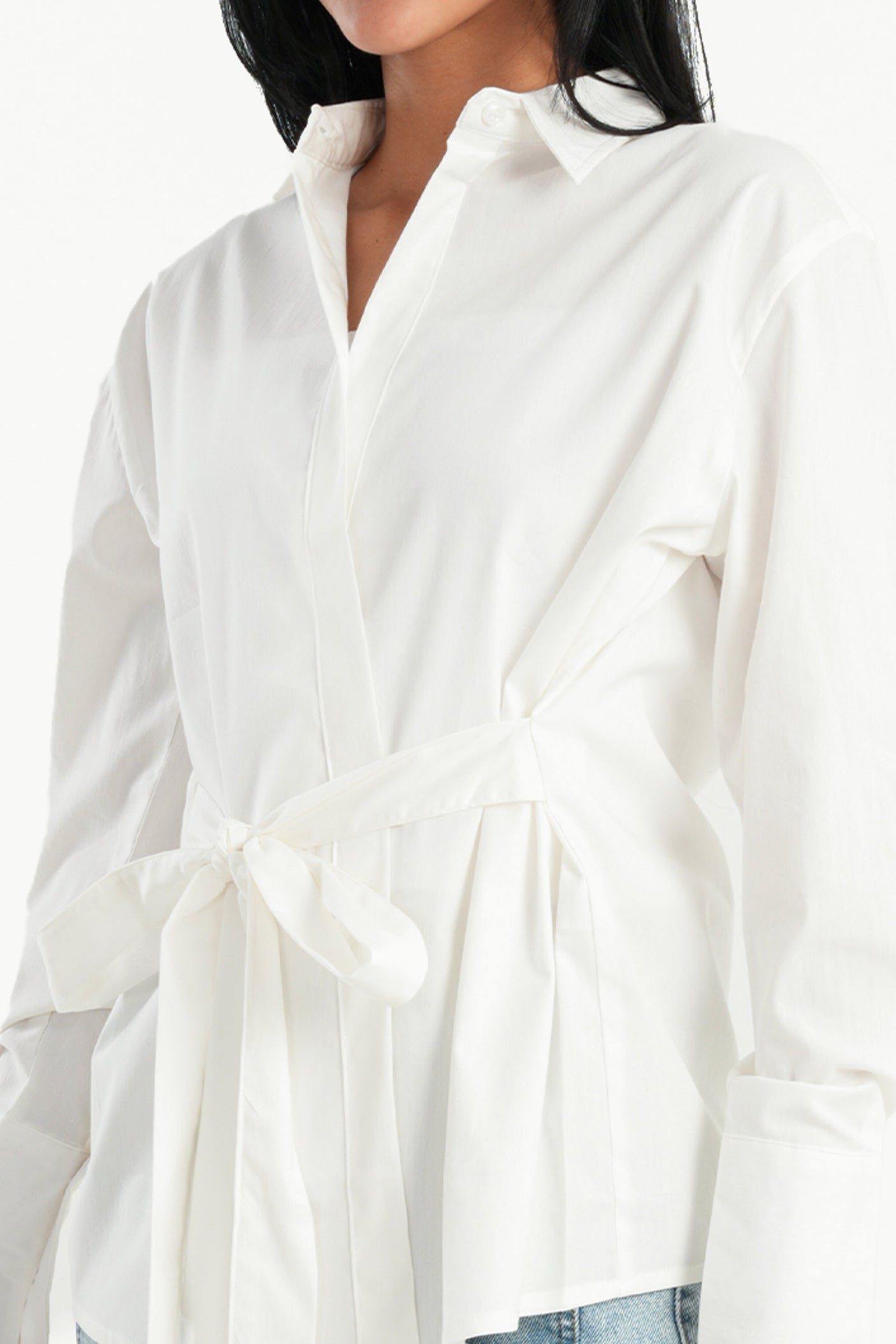 كارينا - قميص مع حزام خصر للنساء