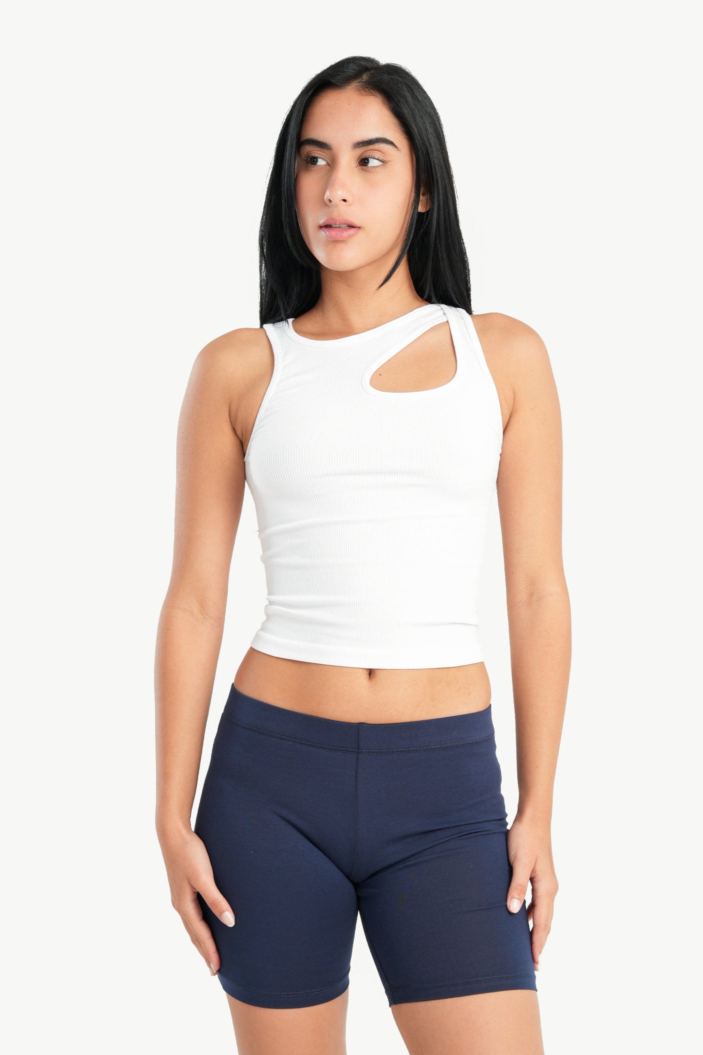 كارينا - شورت ليجن ضيق قطن