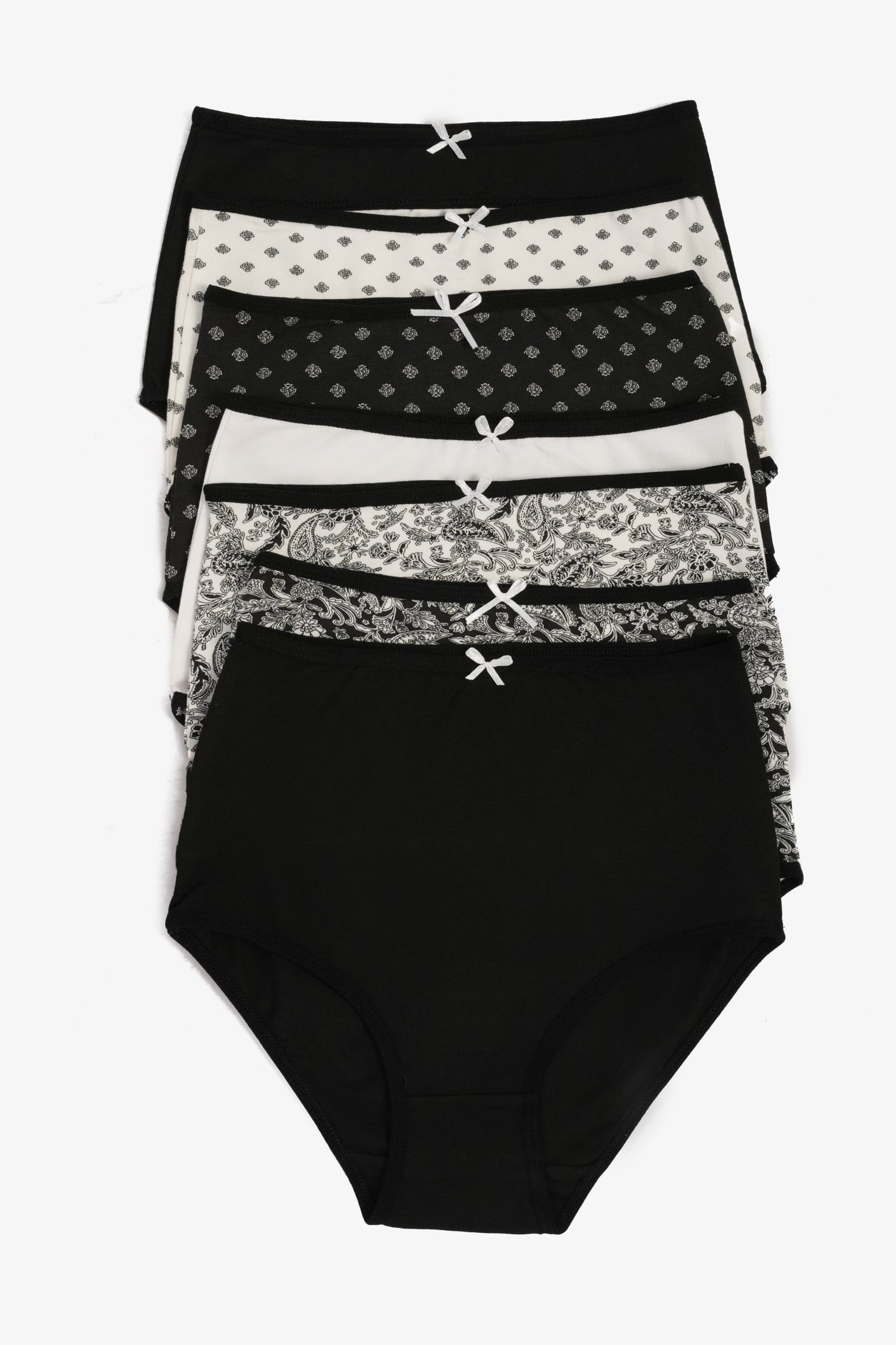 كارينا - مجموعة من 7 سراويل داخلية كاملة ملونة للنساء