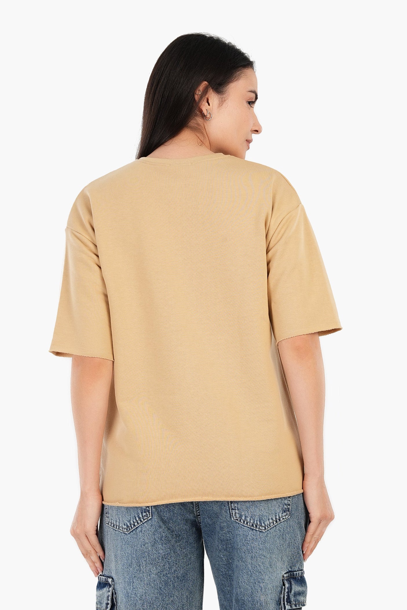Carina - Ribbed Crew Neck T-Shirt
