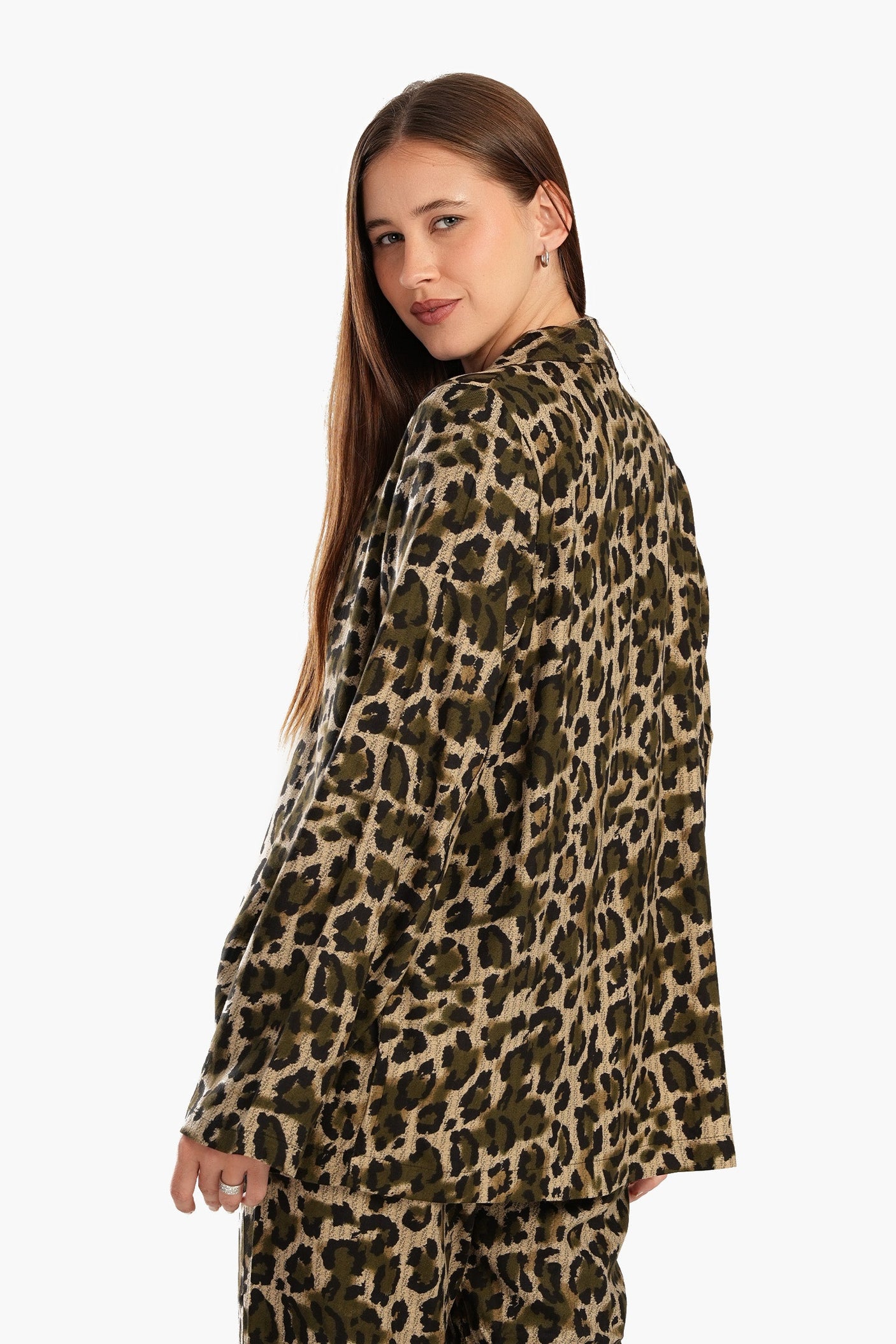 Clue - All Over Animal Print Blazer