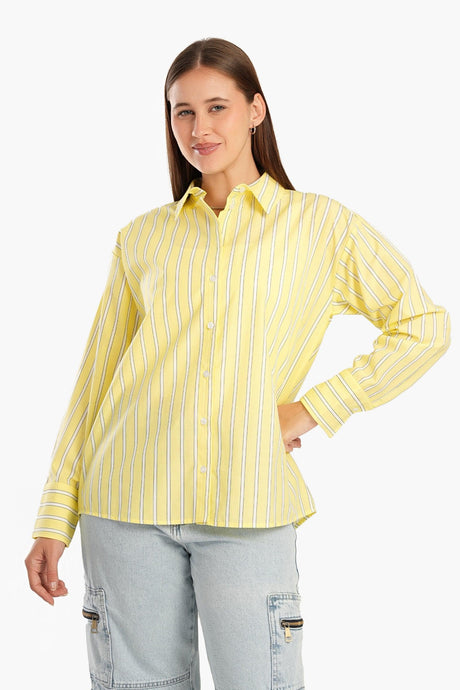 Clue - Light Yellow Striped Shirt
