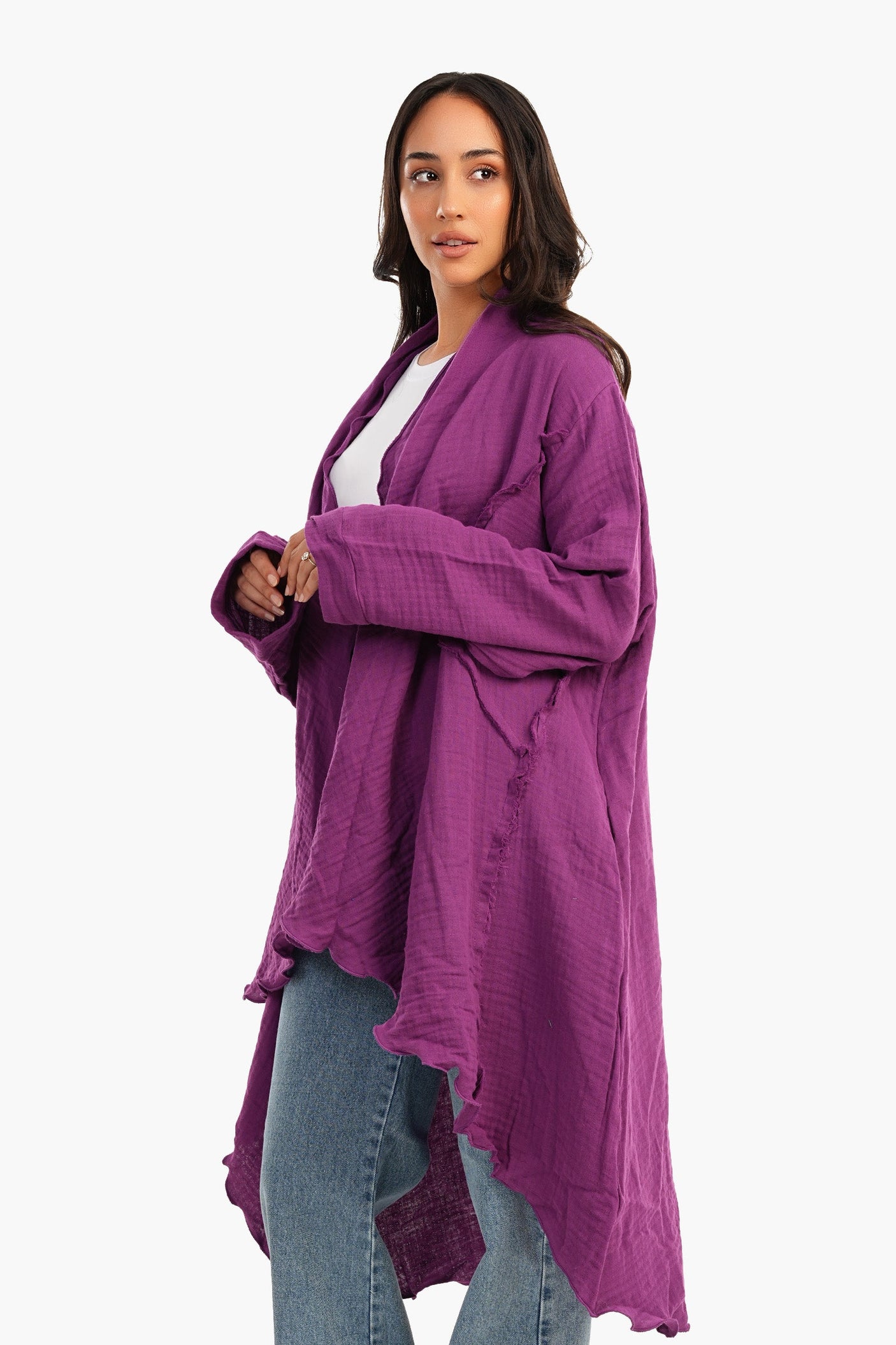 كارينا - كارديجان صيفي بحاشية مكشكشة