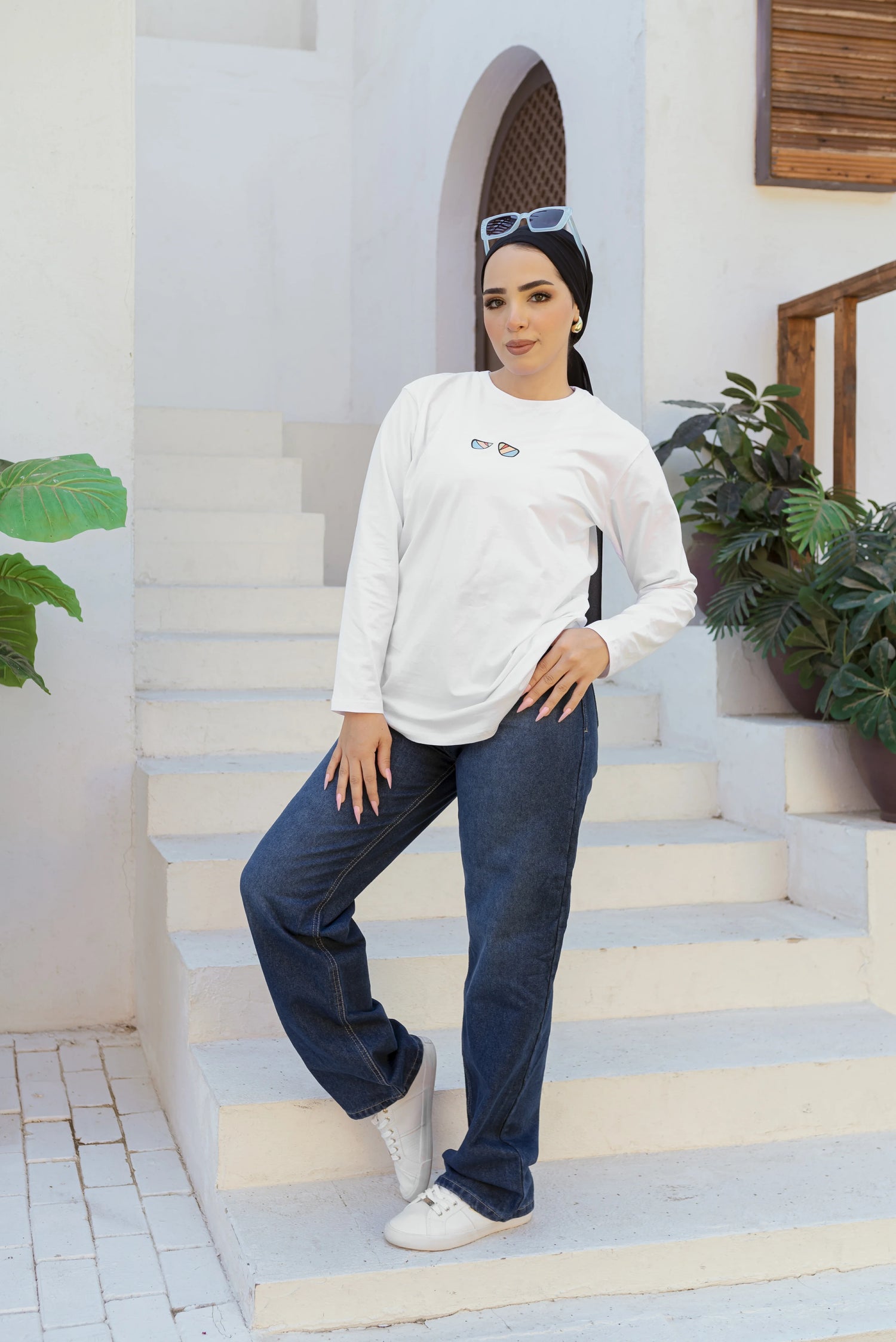 أتمني - بنطلون وايدليج جينز