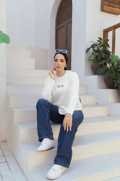 أتمني - بنطلون وايدليج جينز