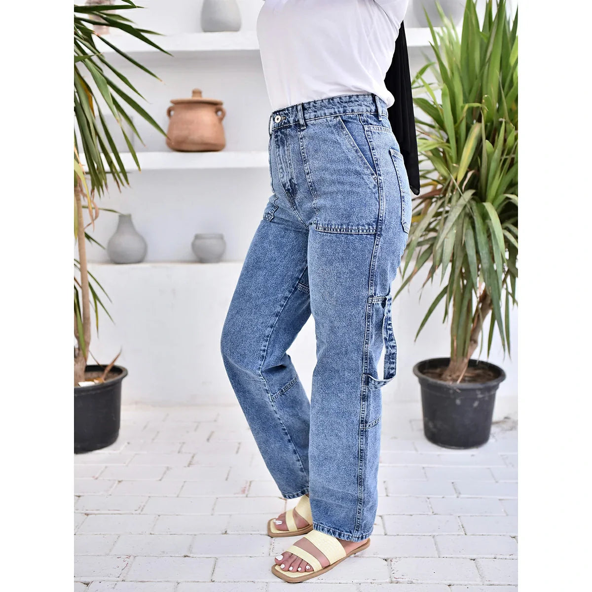 أتمني - بنطلون استريت  بحبل