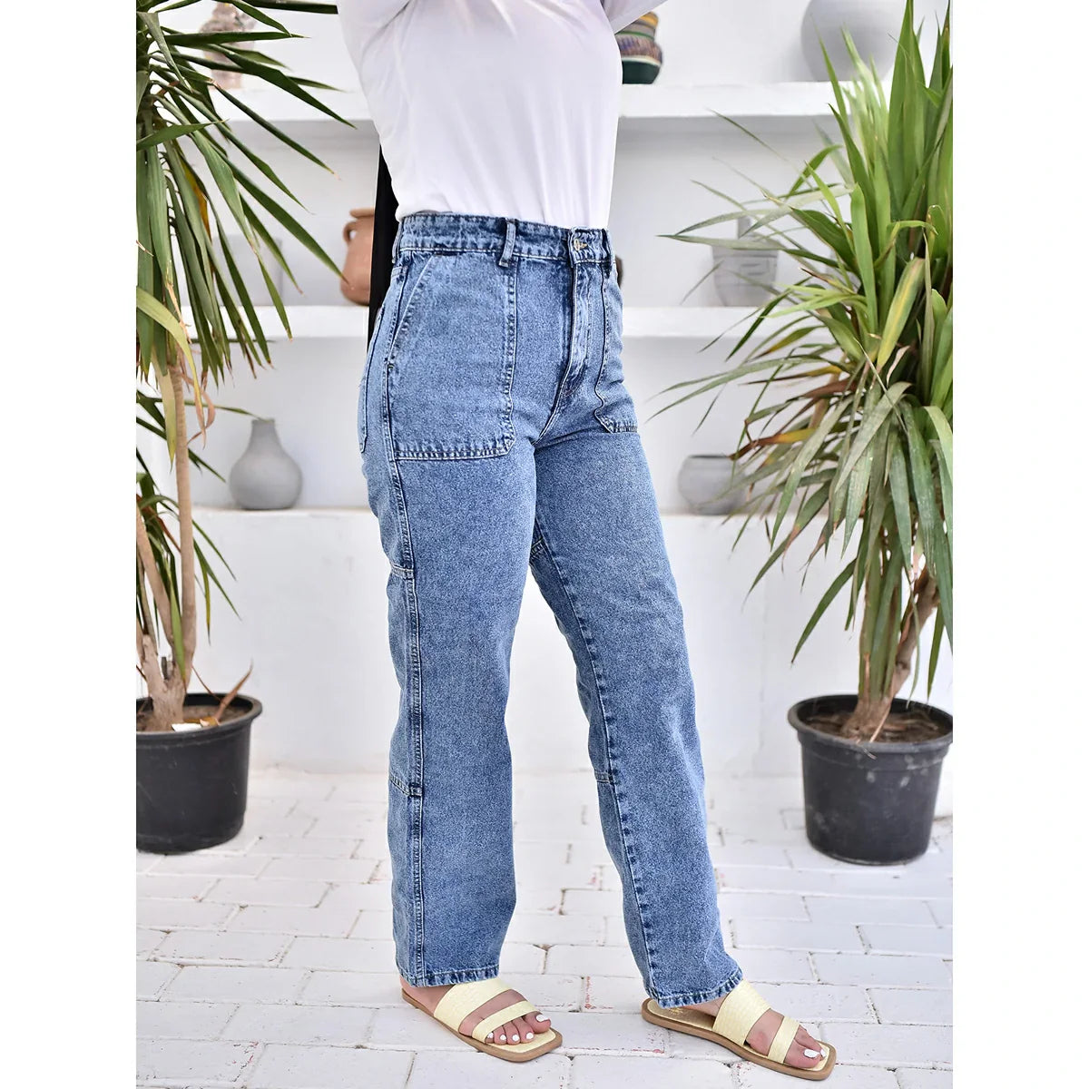 أتمني - بنطلون استريت  بحبل