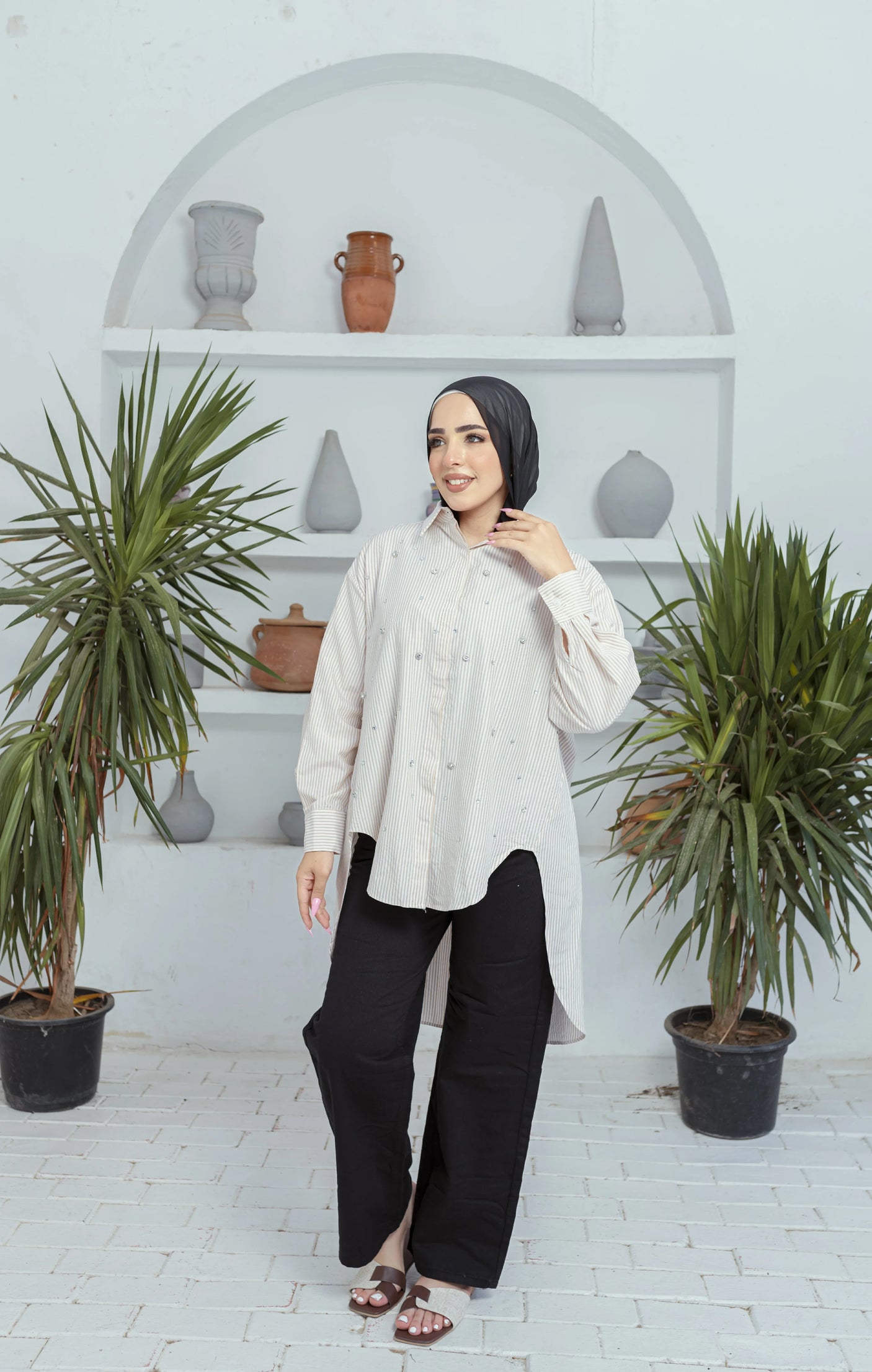 أتمني - بنطلون وايدليج جينز