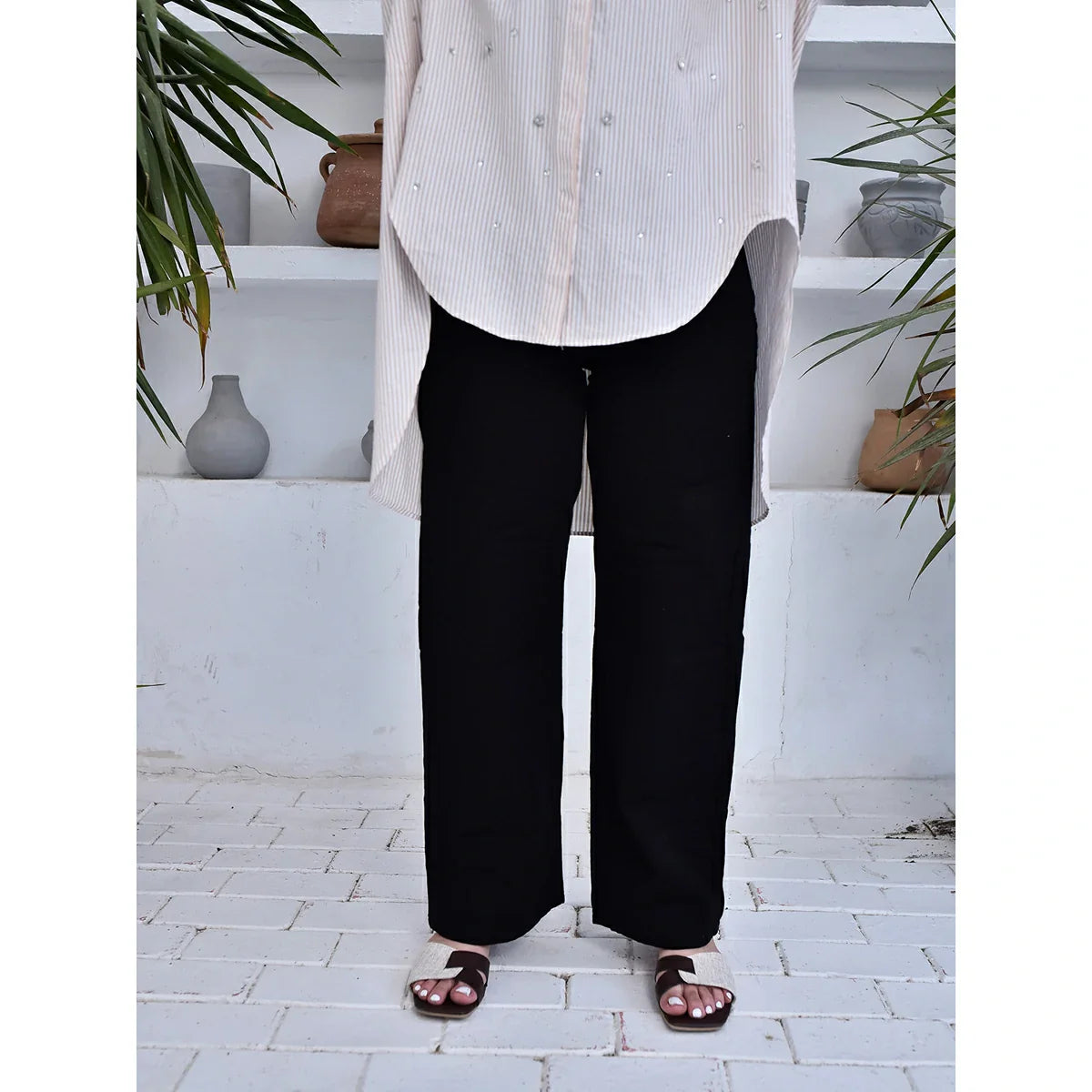 أتمني - بنطلون وايدليج جينز