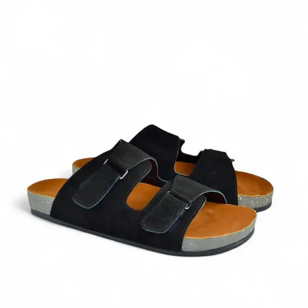 Leazus - Leather SnapLock Sandal - Black