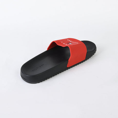 شبشب بشعار تومي هيلفيغر للرجال - أسود