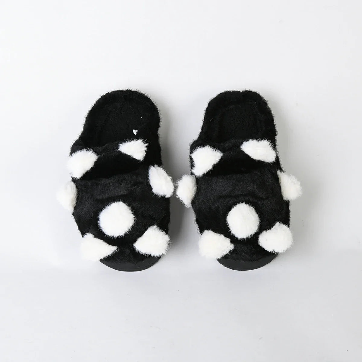 أتمني - شبشب لكلوك شتوي فرو للبيت للنساء