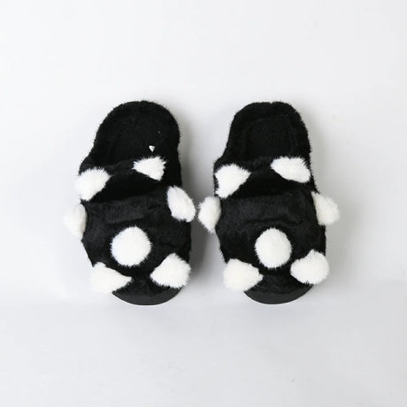 أتمني - شبشب لكلوك شتوي فرو للبيت للنساء