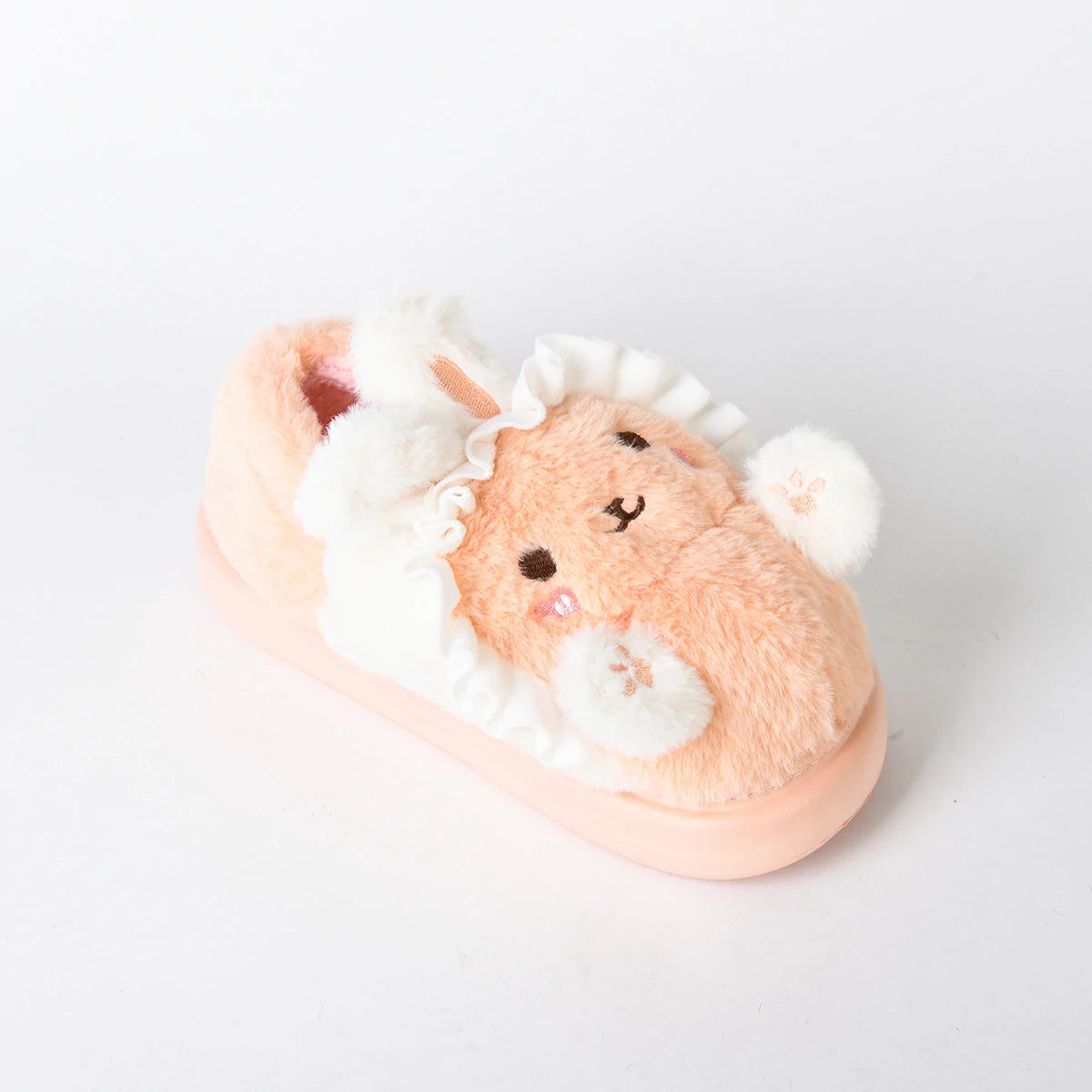 Etmana - Home Fur Warm Foot Flip Flop Slipper For Women