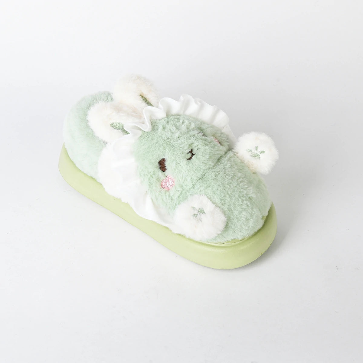 Etmana - Home Fur Warm Foot Flip Flop Slipper For Women