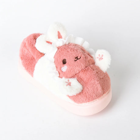 Etmana - Home Fur Warm Foot Flip Flop Slipper For Women