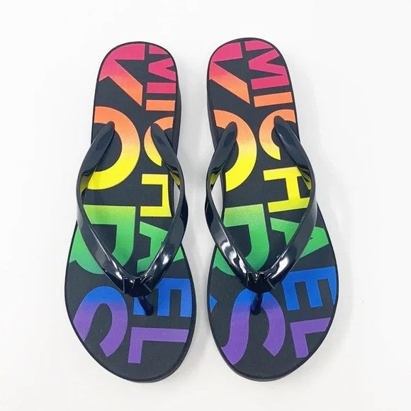 مايكل كورس - شبشب سهل الأرتداء مطبوع بشعار الماركة للنساء