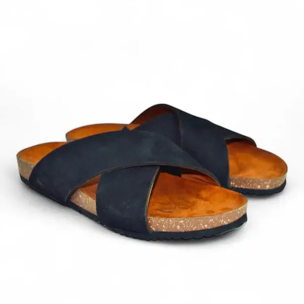 Leazus - Leather SnapX Sandal - Black