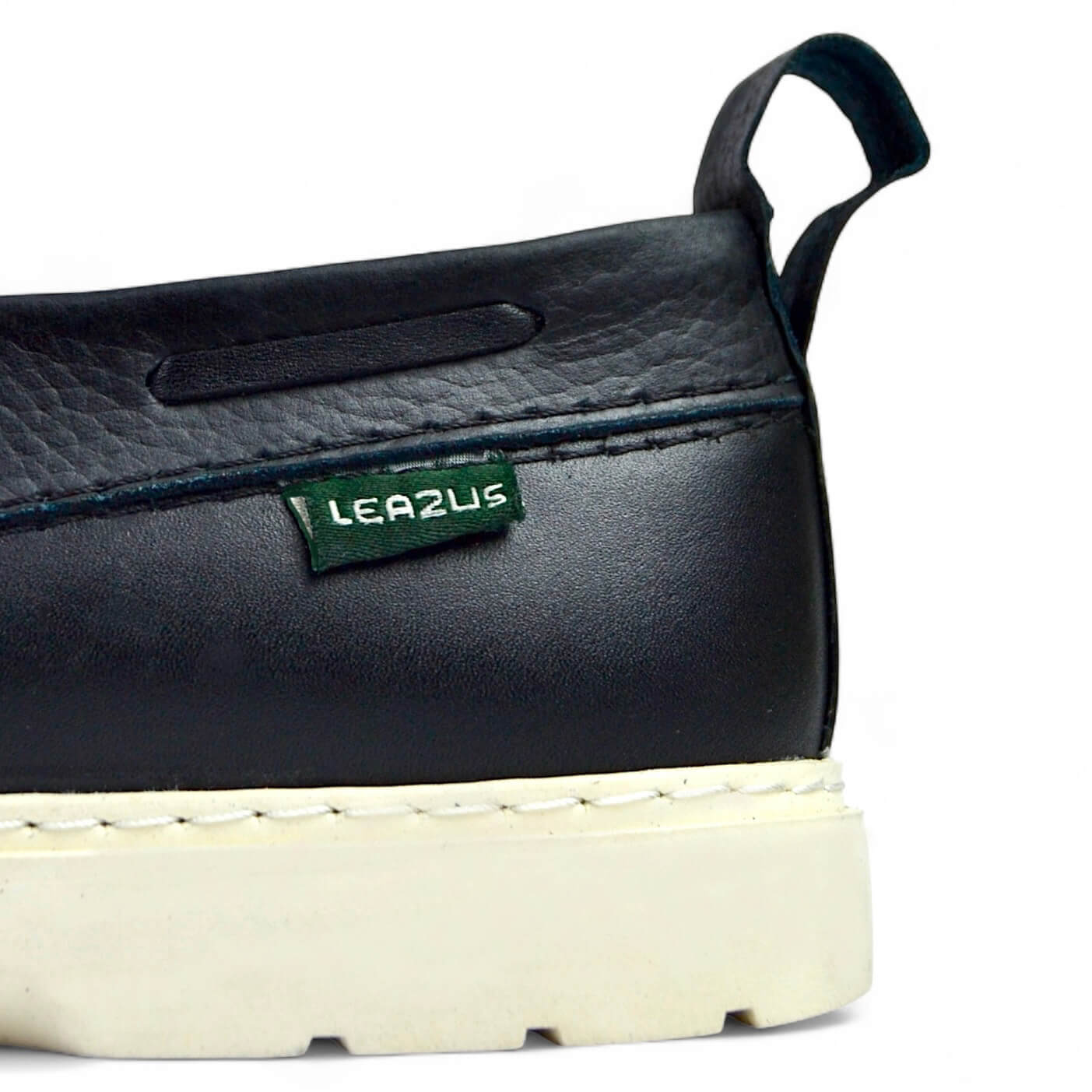 Leazus - Leather Boat Shoes - Black