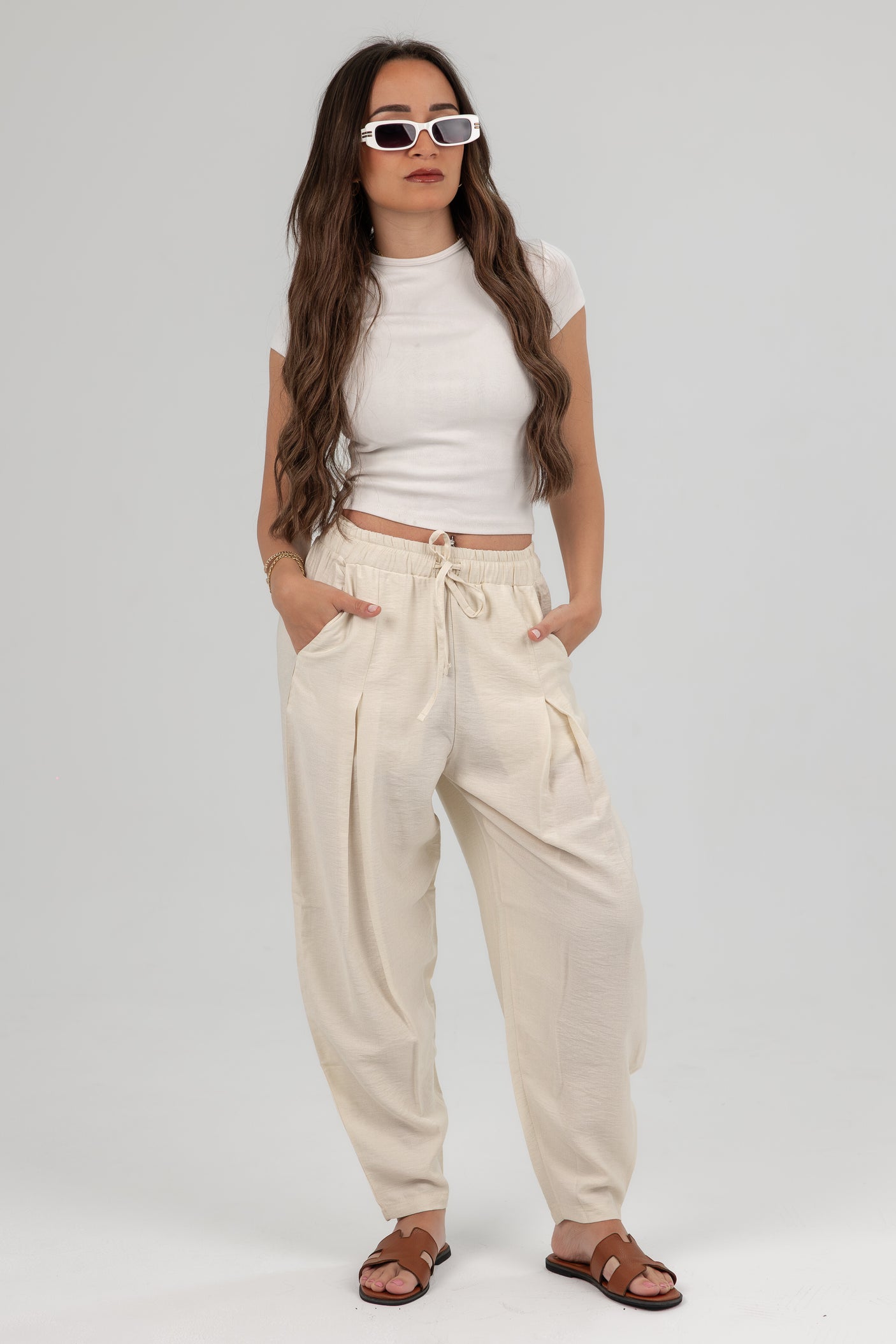 فريسكو - بنطلون نسائي كتان