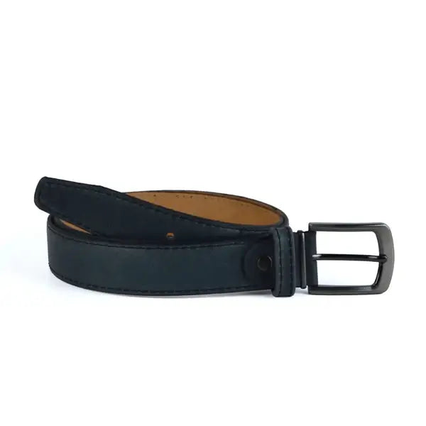 Leazus - Leather Semi formal belt - B-11GRAY PULUP