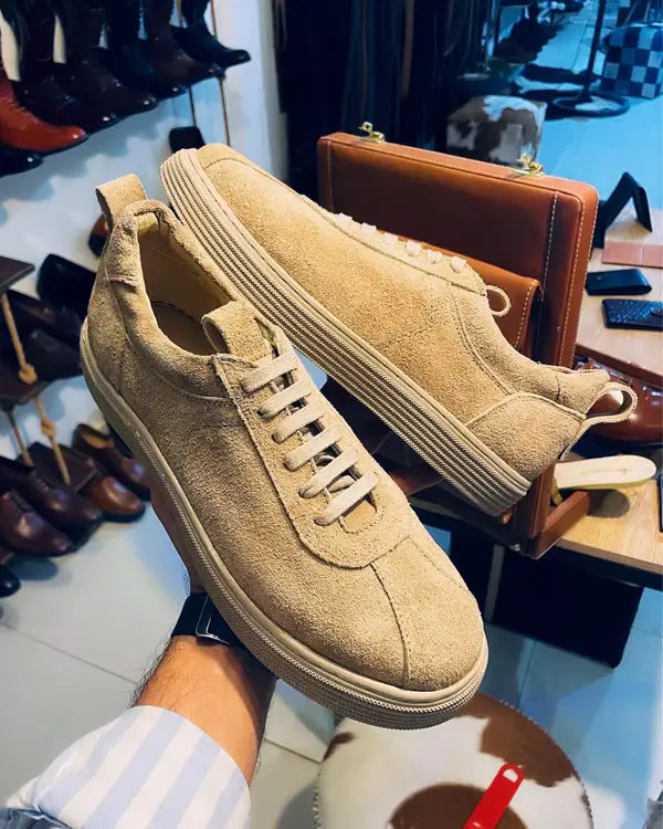 Leazus - New Balance Flat Sneaker - S-7001 BEIGE