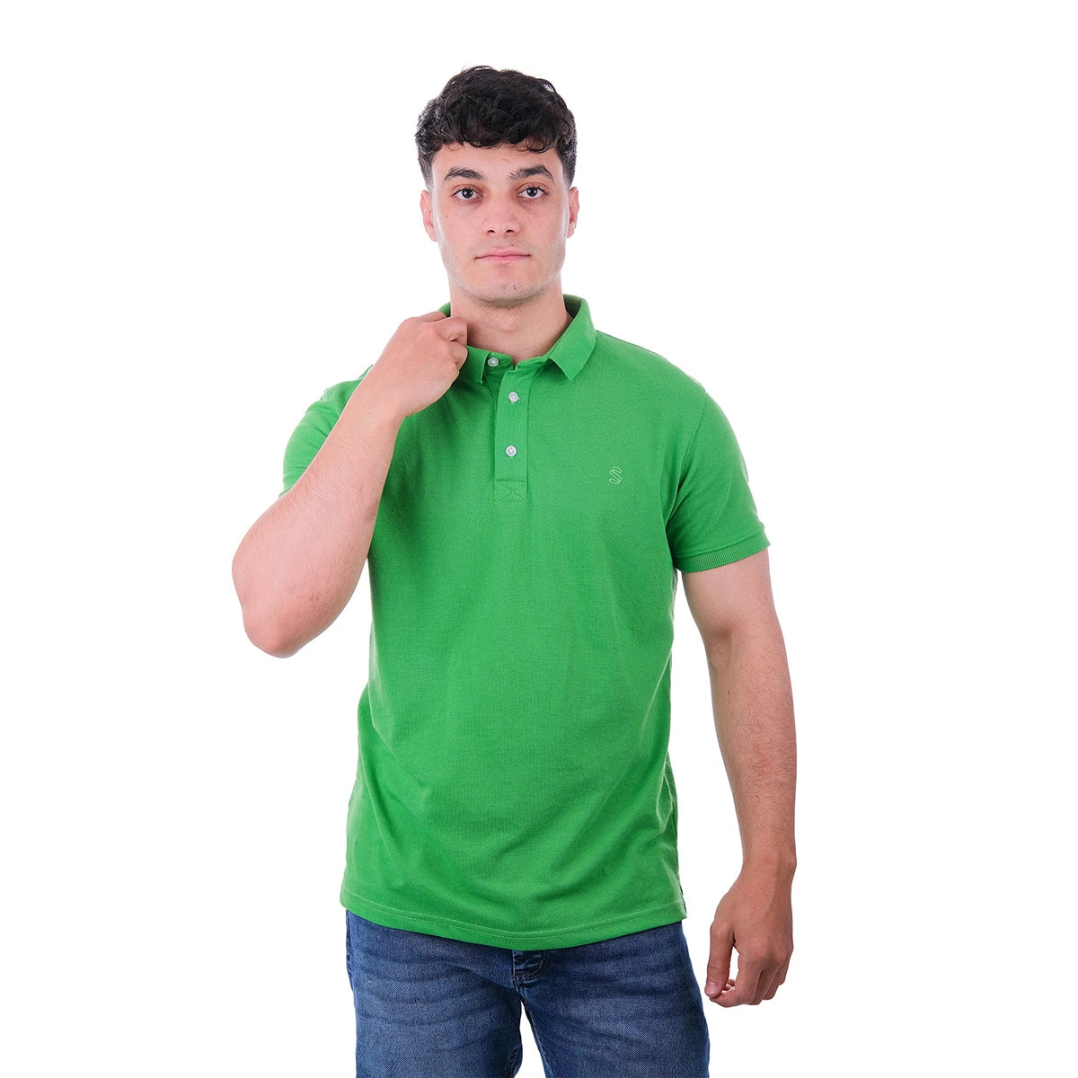 Sutra - Slim Fit Polo Rapper Logo