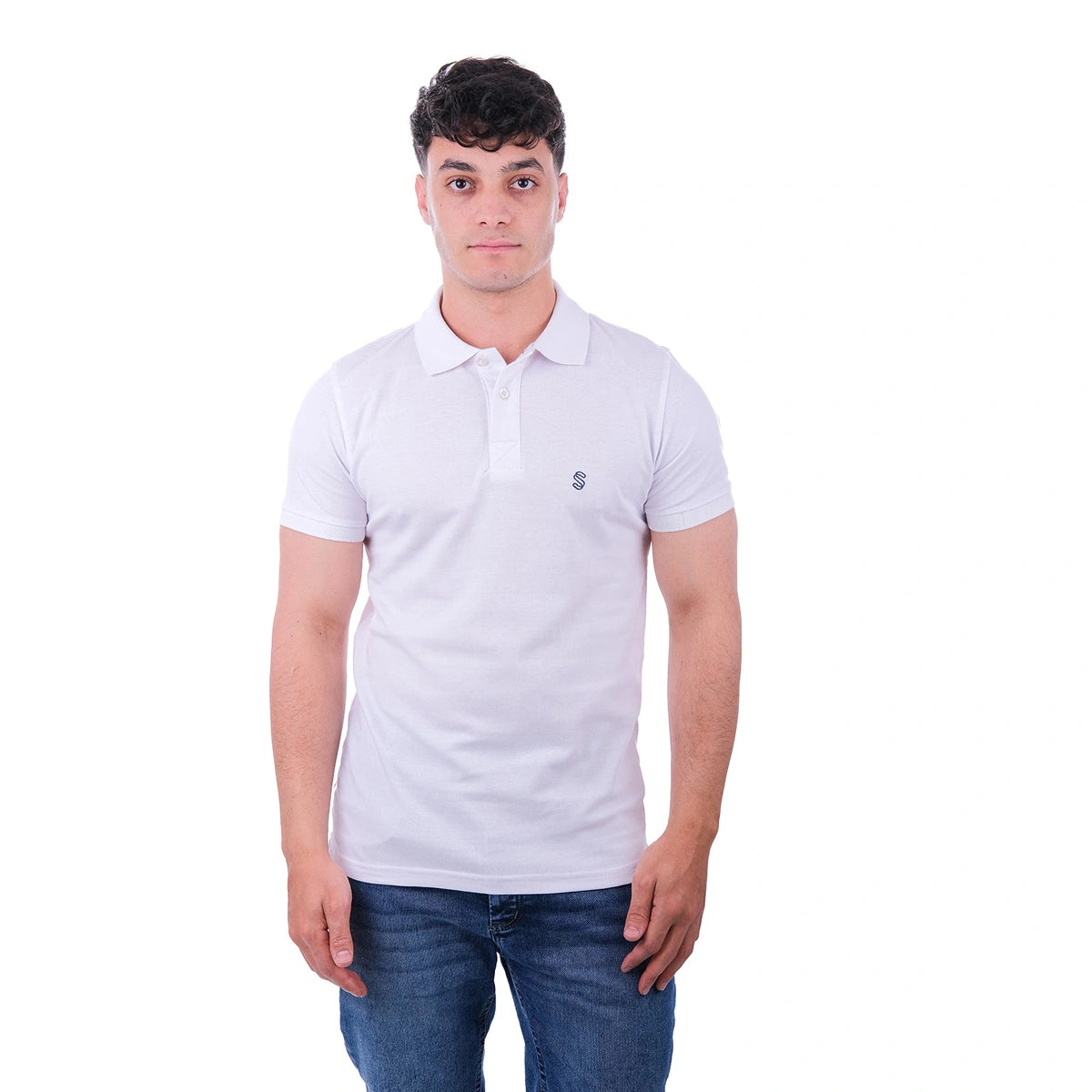 Sutra - Slim Fit Polo Rapper Logo