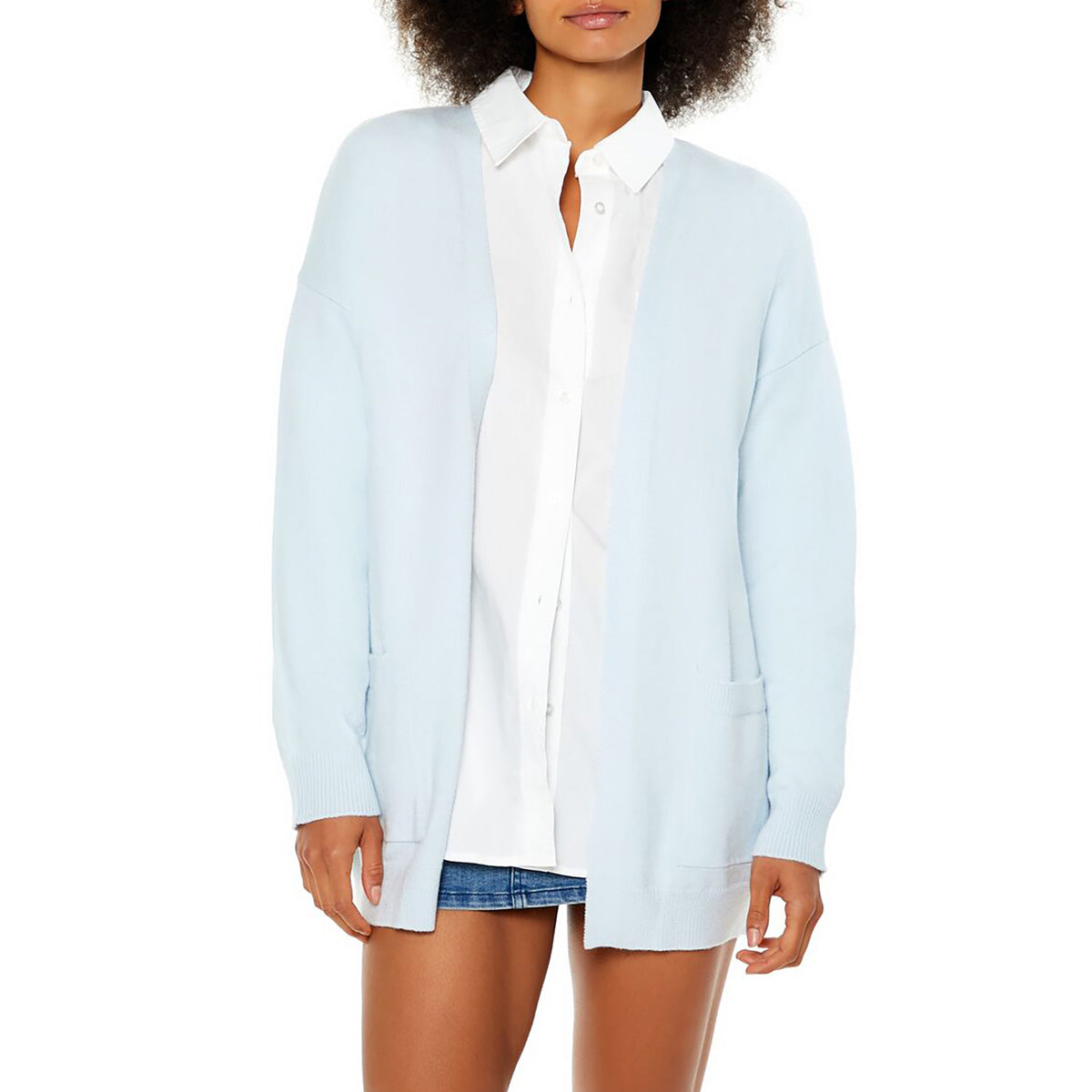 فوريفر 21 - كارديجان بجيوب للنساء - يباع بواسطة اف اى جى