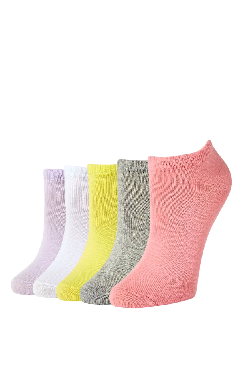 فوريفر 21-جوارب الكاحل المرقطة - عبوة من 5 قطع-للنساء