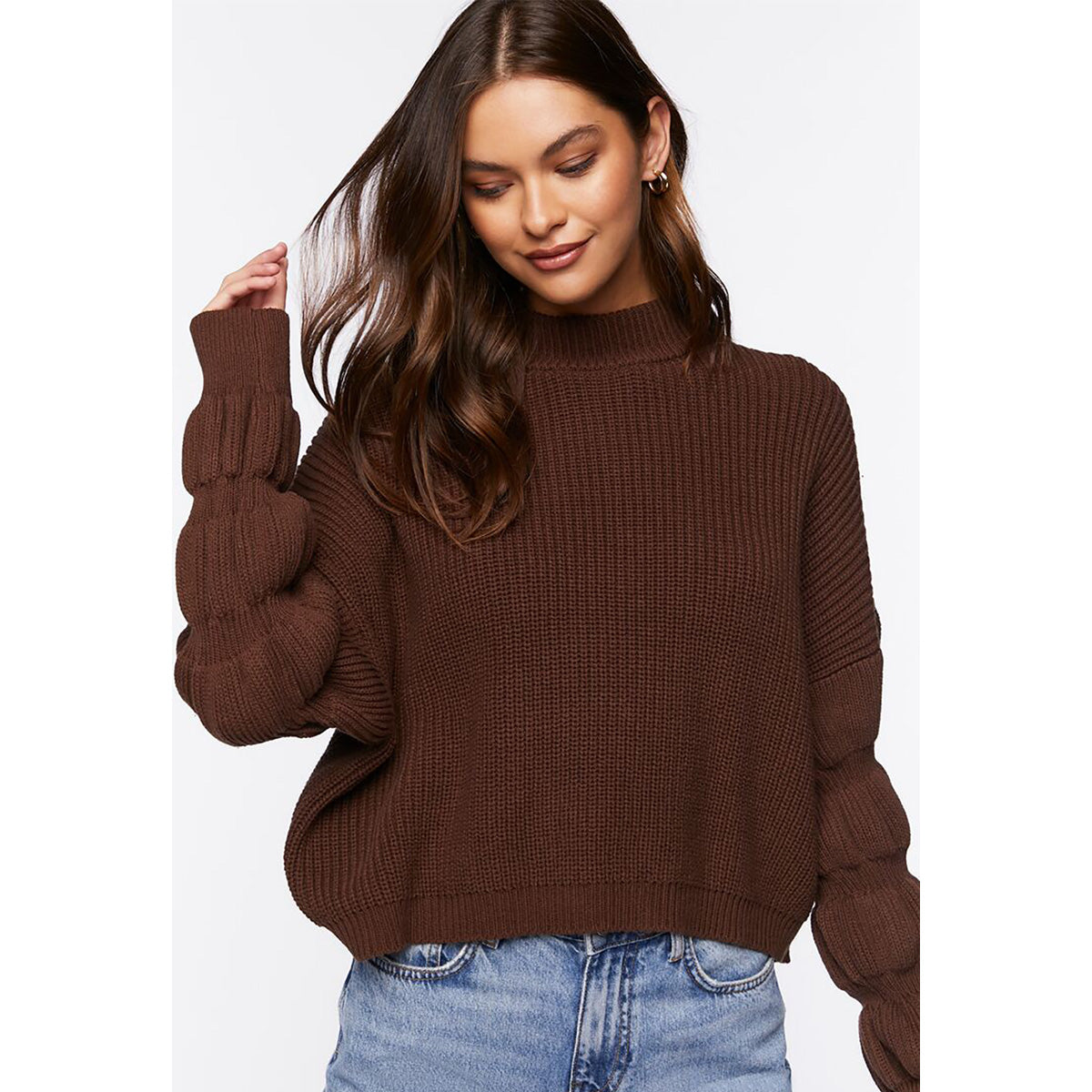 Forever21 - Puff Long Sleeve Sweater for women - sold by FIG