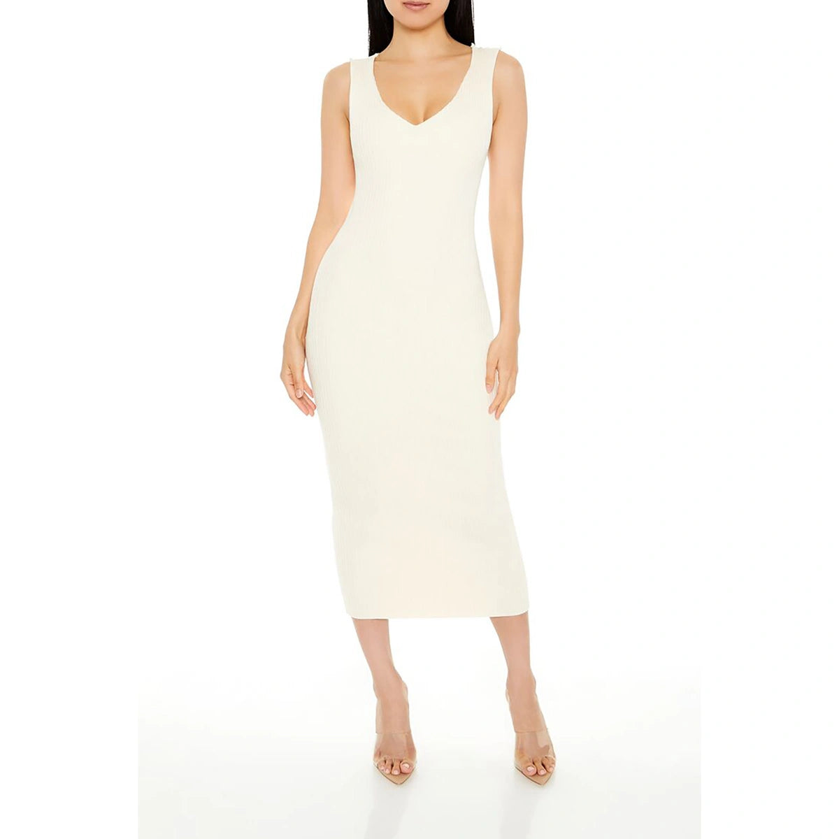 فوريفر 21 - فستان مضلع منسوج - يُباع بواسطة اف اي جي