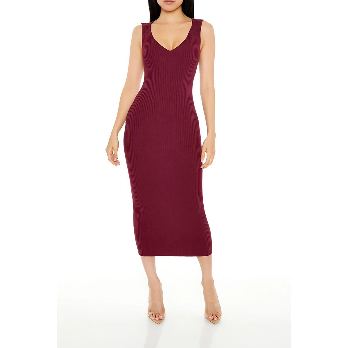 فوريفر 21 - فستان مضلع منسوج - يُباع بواسطة اف اي جي