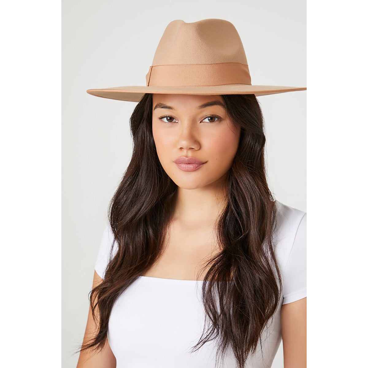 Forever21 - Pinched Ribbon-Trim Fedora for women - sold by FIG