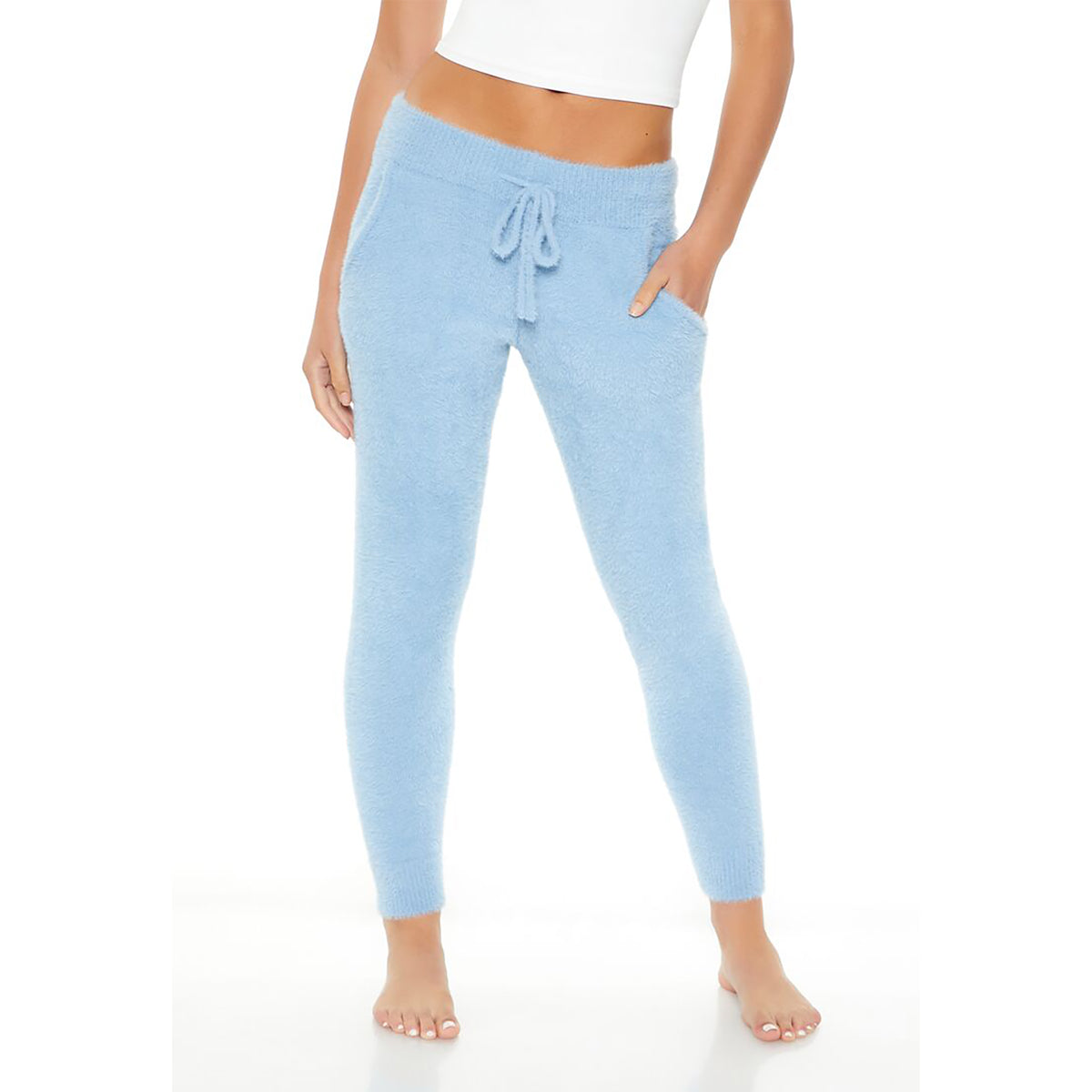 فوريفر 21 - بنطلون رياضي محبوك من الصوف الناعم للنساء - يباع بواسطة اف اى جى