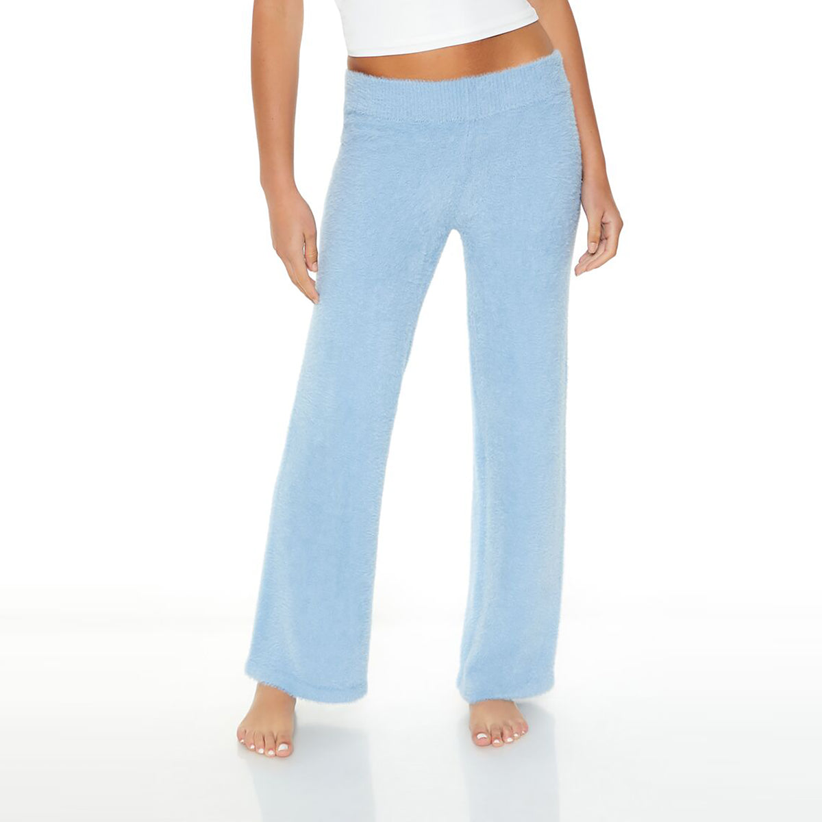 فوريفر 21 - بنطلون واسع من الصوف المحبوك للنساء - يباع بواسطة اف اى جى