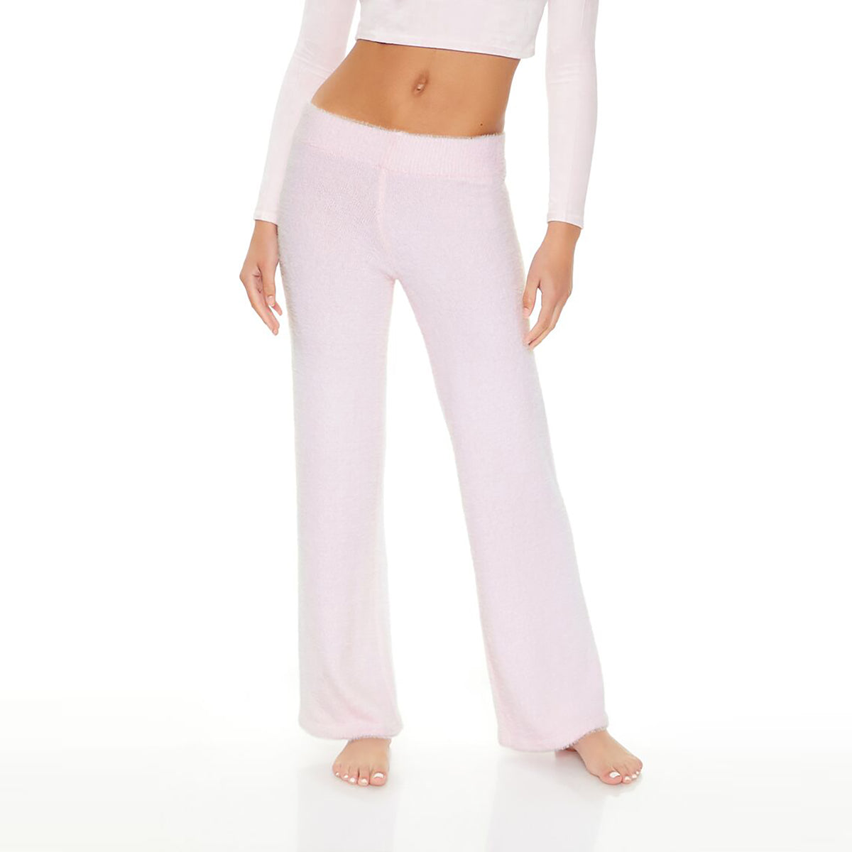 فوريفر 21 - بنطلون واسع من الصوف المحبوك للنساء - يباع بواسطة اف اى جى