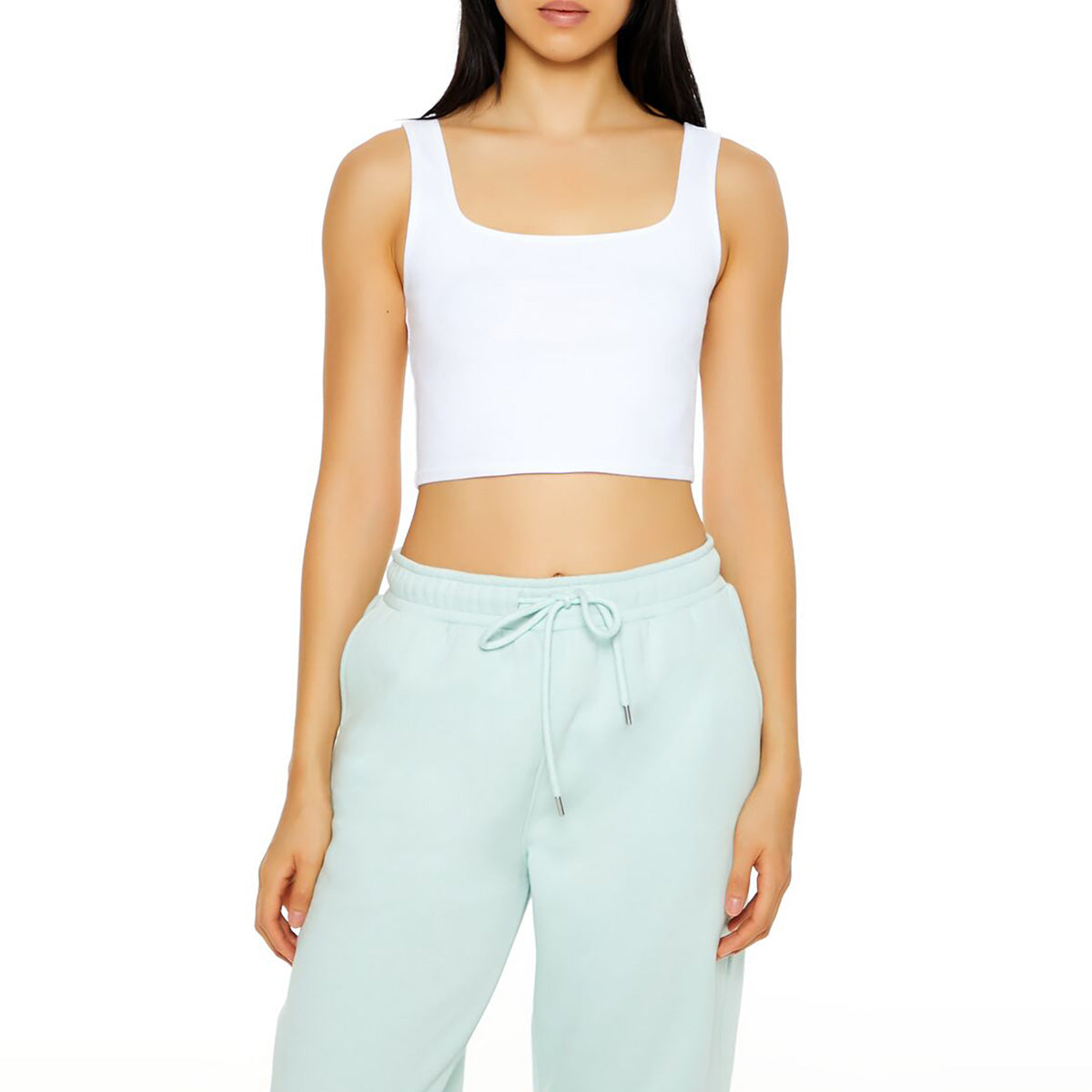 فوريفر 21 - توب قصير بدون أكمام للنساء - يباع بواسطة اف اى جى