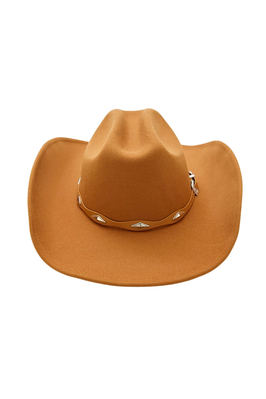 Forever21 -Studded-Trim Cowboy Hat-Women-sold bt FIG