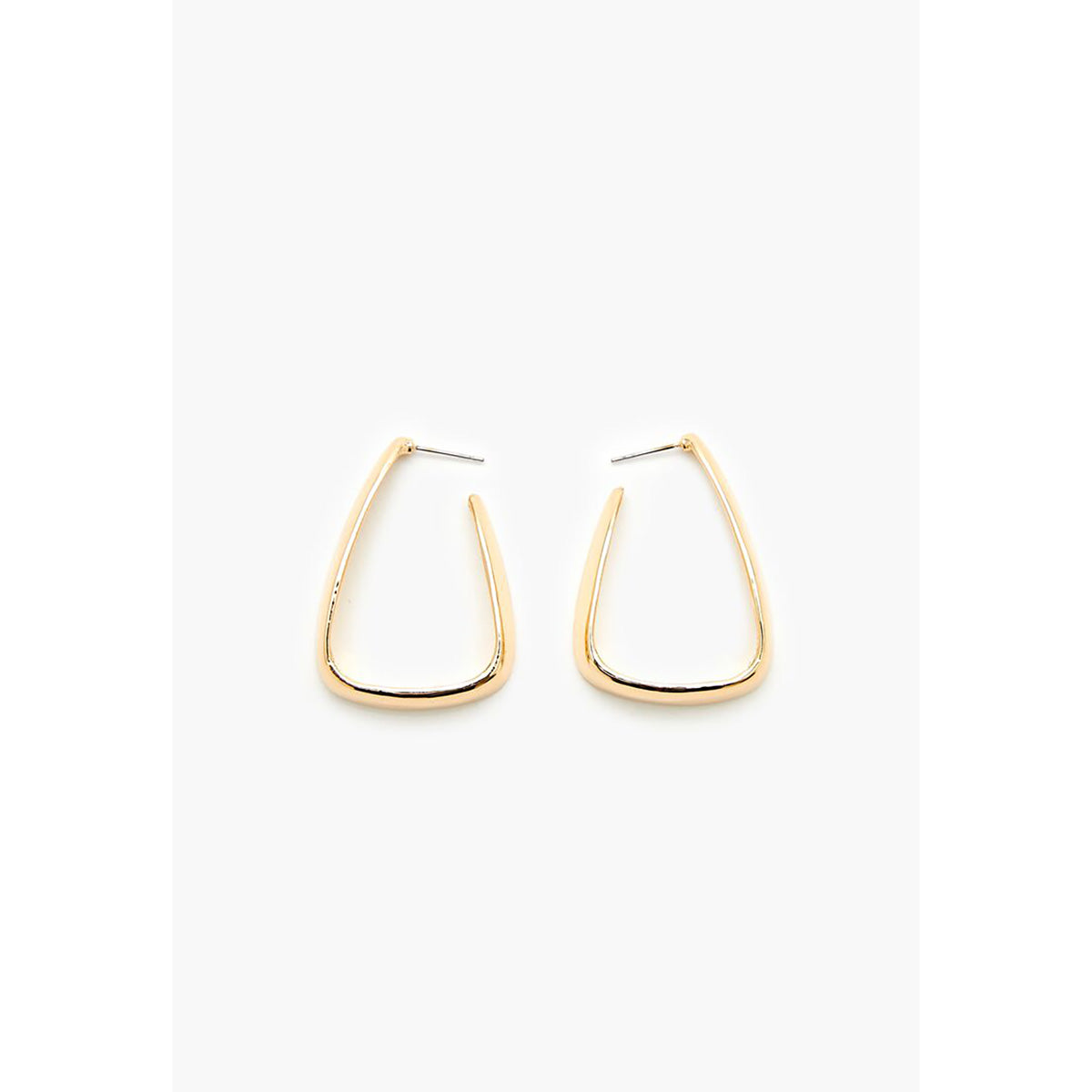 فوريفر 21 - أقراط دائرية مربعة للنساء - يباع بواسطة اف اى جى