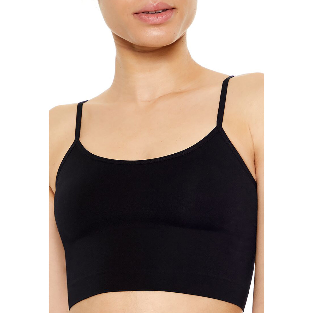 فوريفر 21 - حمالة صدر طويلة مضلعة بدون درزات للنساء - يباع بواسطة اف اى جى