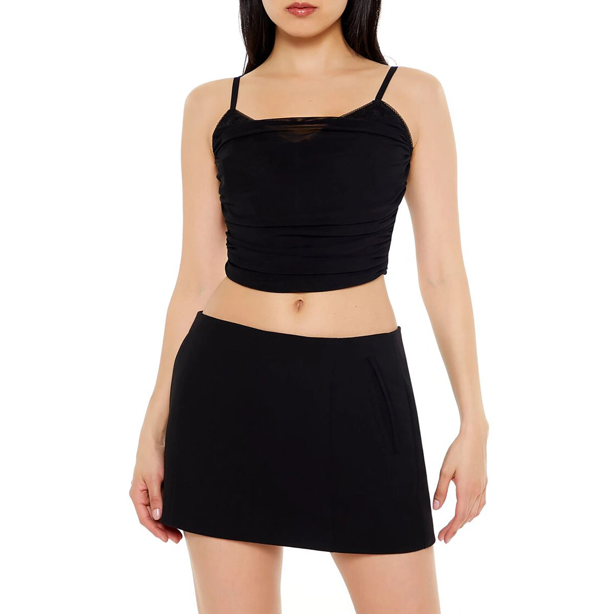 فوريفر 21 - قميص قصير شبكي - يُباع بواسطة اف اي جي