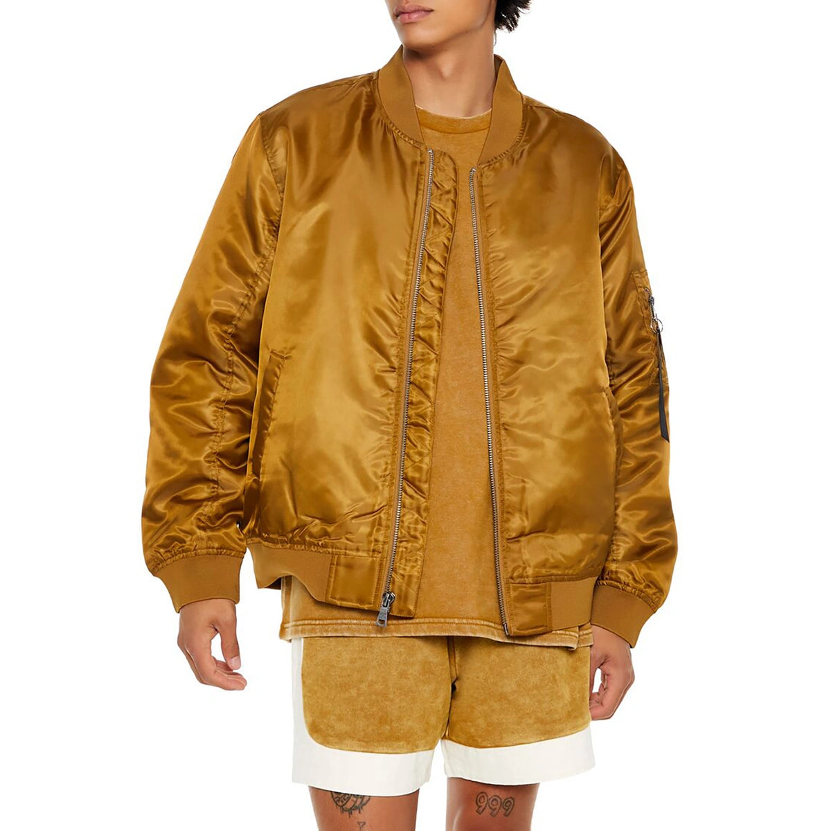 فوريفر 21 - سترة بومبر بسحاب - تم بيعها بواسطة اف اي جي