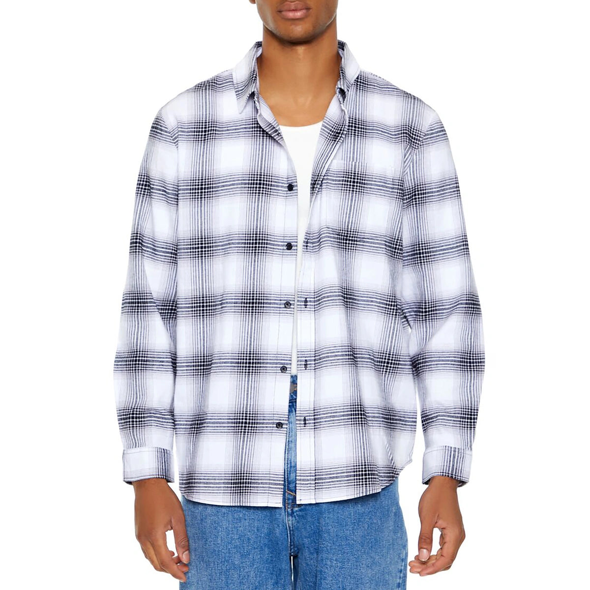 فوريفر 21 - قميص فلانيل منقوش - تم بيعه بواسطة اف اي جي