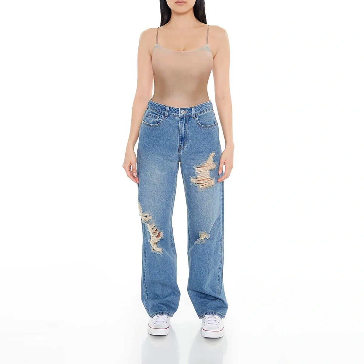 فوريفر 21 - بدلة للجسم ذات ثونغ متدرجة - تم بيعها بواسطة اف اي جي