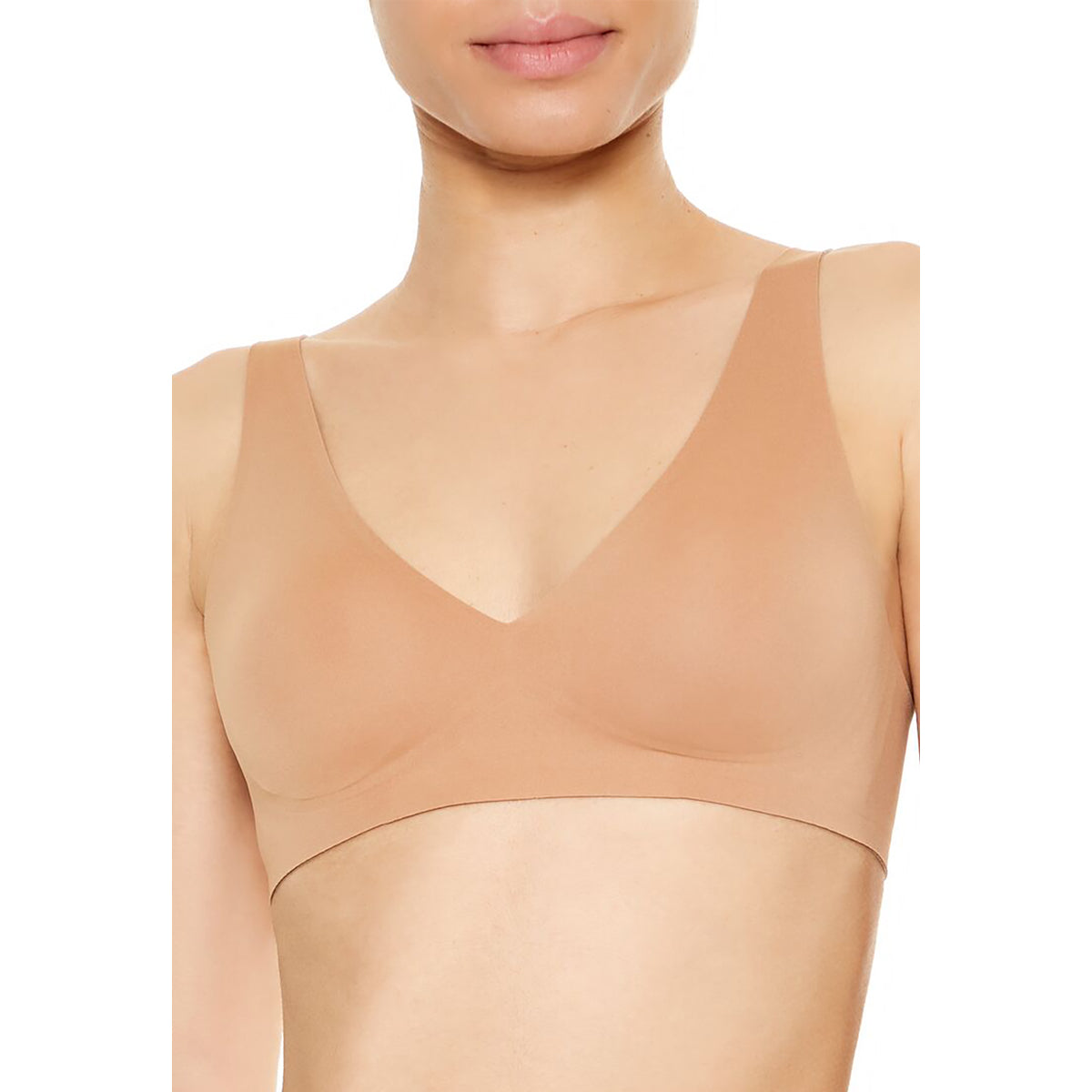 فوريفر 21 - حمالة صدر منخفضة الظهر بفتحة رقبة على شكل حرف V للنساء - يباع بواسطة اف اى جى