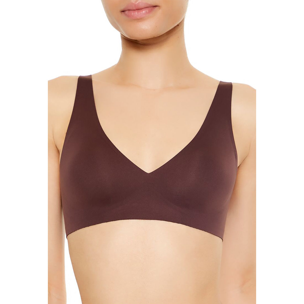 فوريفر 21 - حمالة صدر منخفضة الظهر بفتحة رقبة على شكل حرف V للنساء - يباع بواسطة اف اى جى